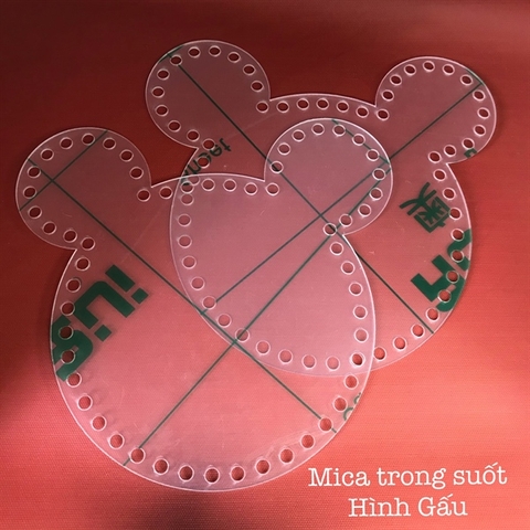 1 tấm mica trong suốt nhiều hình , dùng làm túi xách , hộp quà