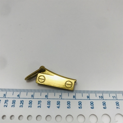 Kẹp cạnh túi chia ngăn màu vàng đồng (chiếc)