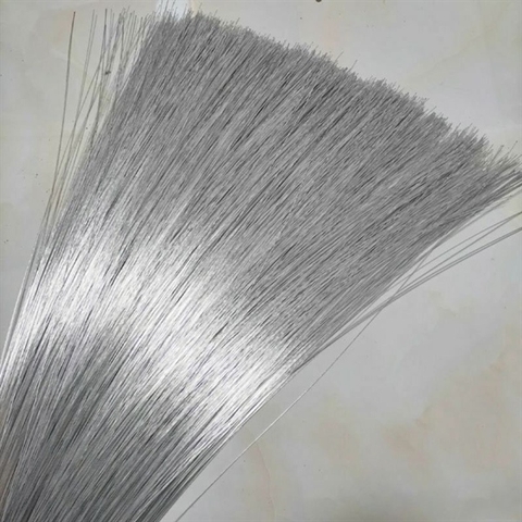 Kẽm xi trắng nẹp cánh hoa-1 bó 25 sợi dài 80cm