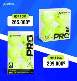 Bóng thi đấu Kaiwin - Pro (Hộp 6 quả) - Đạt chuẩn USAPA