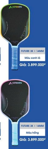 Vợt pickleball Future Vân Carbon 3K- 14mm