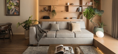 Căn hộ 125m² của gia đình trẻ tại Hà Nội, chi phí hoàn thiện 550 triệu đồng