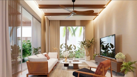 Không gian phòng khách & bếp – Mở rộng để kết nối