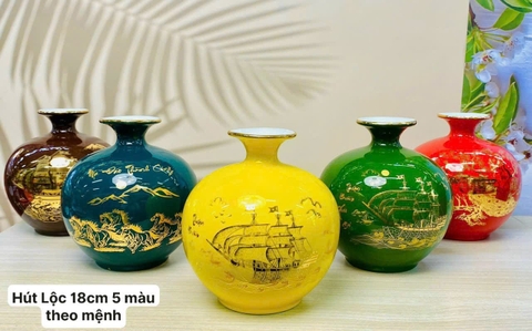 Bình hút lộc in vàng kim