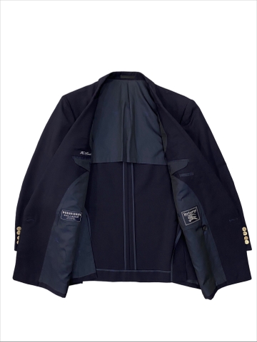 Blazer Burberrys | Wool tối màu 4 cúc kim loại cổ điển | độ mới 90%