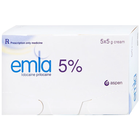 Thuốc Emla 5% gây tê bề mặt da (hộp 5 tuýp x 5g)