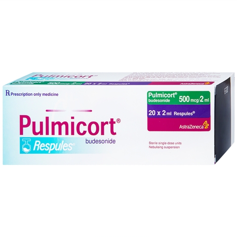Hỗn dịch khí dung Pulmicort Respules 500mcg/2ml điều trị hen phế quản (hộp 20 ống x 2ml)