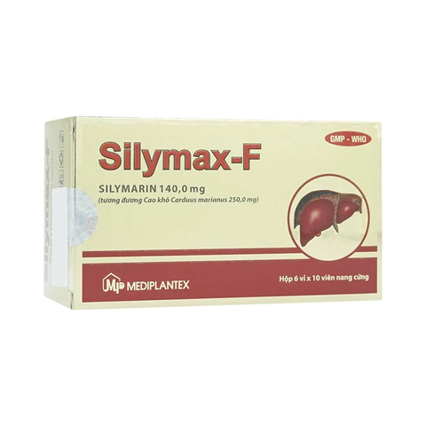 Thuốc Silymax-F điều trị viêm gan do virus, xơ gan (hộp 6 vỉ x 10 viên)