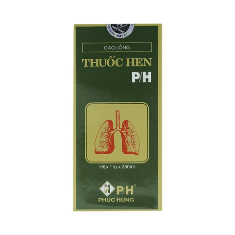 Thuốc hen P/H điều trị hen suyễn, viêm phế quản (hộp 1 chai x 250ml)