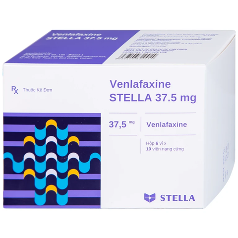 Thuốc Venlafaxine Stella 37.5mg điều trị trầm cảm (hộp 6 vỉ x 10 viên)