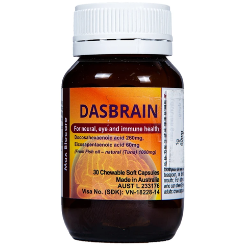 Thuốc Dasbrain bổ não, tăng cường miễn dịch (lọ 30 viên)