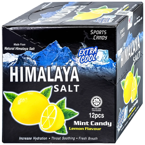 Kẹo ngậm Himalaya vị Chanh Muối Bạc Hà (hộp 12 gói x 15g)