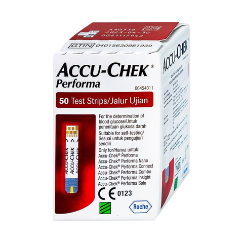 Que thử đường huyết Accu-Chek Performa (hộp 1 lọ x 50 que)