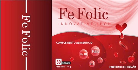 Thực phẩm bảo vệ sức khỏe Fe Folic hỗ trợ tăng hấp thu sắt (hộp 30 viên)