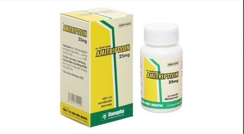Thuốc Amitriptylin 25mg điều trị trầm cảm (hộp 1 lọ x 100 viên)