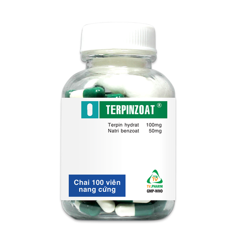 Thuốc Terpinzoat làm loãng đờm và hỗ trợ điều trị các triệu chứng ho (chai x 100 viên)