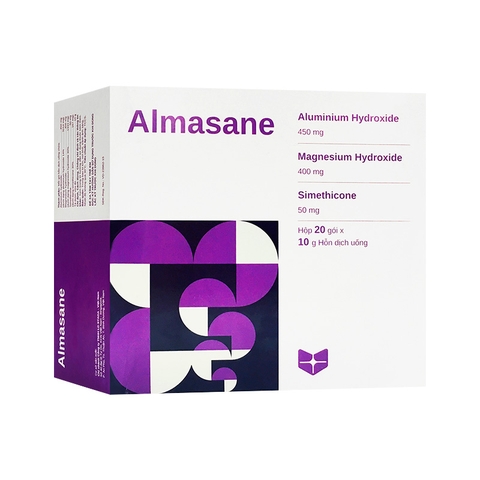 Hỗn dịch uống Almasane điều trị viêm loét dạ dày, tá tràng (hộp 20 gói x 10ml)