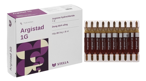 Dung dịch uống Argistad 1g điều trị tăng amoniac huyết (hộp 20 ống x 5ml)