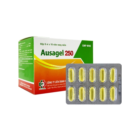 Thuốc Ausagel 250 điều trị táo bón (hộp 6 vỉ x 10 viên)