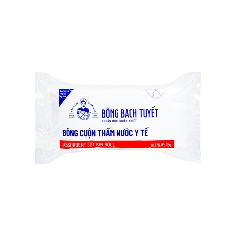 Bông y tế thấm nước Bạch Tuyết (gói 45g)
