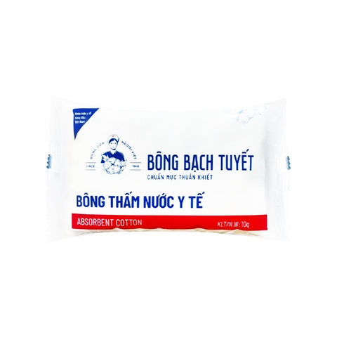 Bông y tế thấm nước Bạch Tuyết (gói 10g)