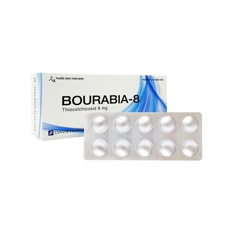 Thuốc Bourabia-8 điều trị co thắt cơ (hộp 6 vỉ x 10 viên)