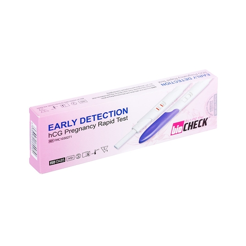 Bút thử thai Biocheck Early Detection hCG Pregnancy Rapid Test