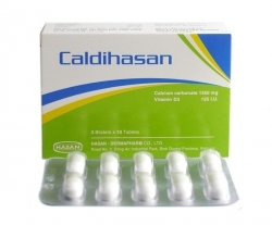 Thuốc Caldihasan Hasan bổ sung Calci và Vitamin D (hộp 3 vỉ x 10 viên)