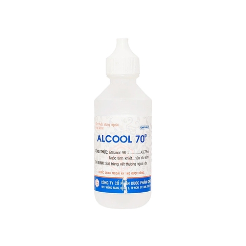 Cồn Alcool 70 độ OPC sát trùng ngoài da (chai 60ml)