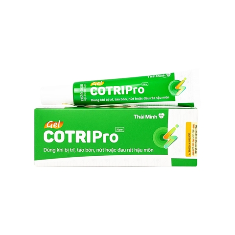 Gel bôi Cotripro hỗ trợ cho người bị trĩ, táo bón (tuýp 25g)