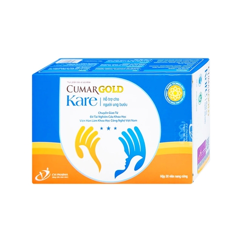 Viên uống CumarGold Kare hỗ trợ giảm nguy cơ mắc ung bướu (hộp 3 vỉ x 10 viên)