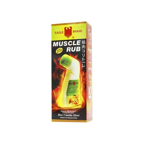 Dầu xoa bóp Con Ó Eagle Brand Muscle Rub giảm đau lưng, viêm khớp (chai 85ml)