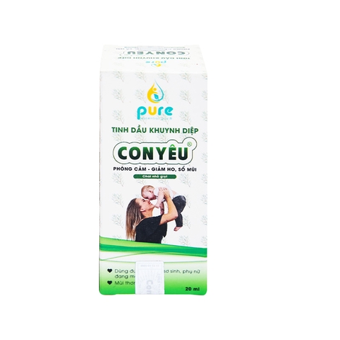 Dầu tràm Con Yêu giữ ấm, phòng cảm lạnh (hộp 1 chai x 20ml)