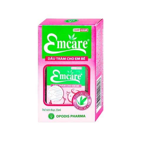 Dầu tràm Emcare cho bé ngừa cảm, xoa bóp giảm đau nhức (hộp 1 chai x  25ml)