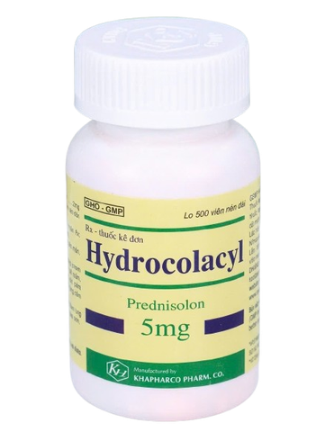 Viên nén Hydrocolacyl 5mg chống viêm và ức chế miễn dịch (hộp 1 chai x 500 viên)