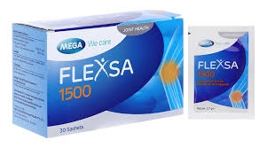 Thuốc bột Flexsa 1500 giảm triệu chứng viêm khớp gối (hộp 30 gói x 3.7g)
