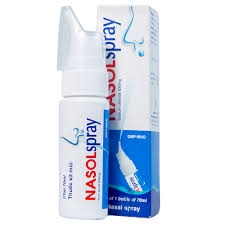 Thuốc xịt mũi Nasolspray làm sạch ngăn ngừa viêm nhiễm mũi, họng (hộp 1 chai x 70ml)