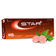 Viên ngậm Star Cough Relief giảm tạm thời triệu chứng ho (hộp 2 vỉ x 12 viên)