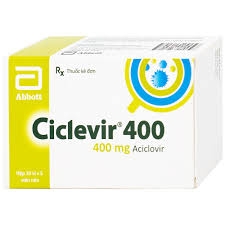 Viên nén Ciclevir 400 phòng ngừa, điều trị nhiễm virus (hộp 10 vỉ x 5 viên)