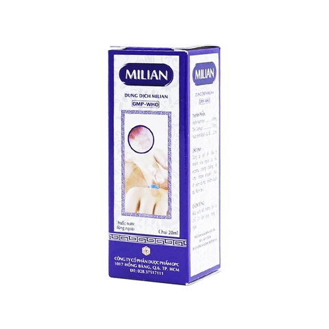 Dung dịch bôi Milian OPC trị nhiễm virus ngoài da, nhiễm khuẩn da (chai 20ml)