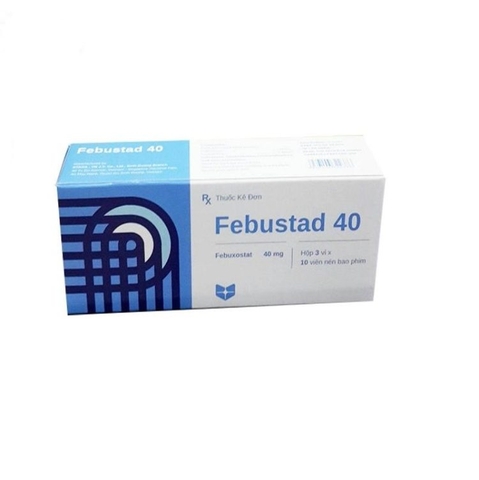 Thuốc Febustad 40 điều trị tăng acid uric huyết mạn tính (hộp 3 vỉ x 10 viên)