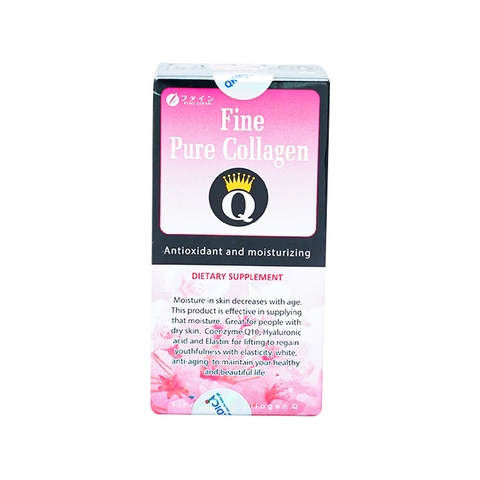 Viên uống Fine Japan Fine Pure Collagen bổ sung collagen peptid (hộp 1 chai x 375 viên)