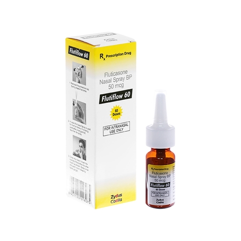 Hỗn dịch xịt mũi Flutiflow 60 điều trị viêm mũi dị ứng (chai 60 liều xịt)
