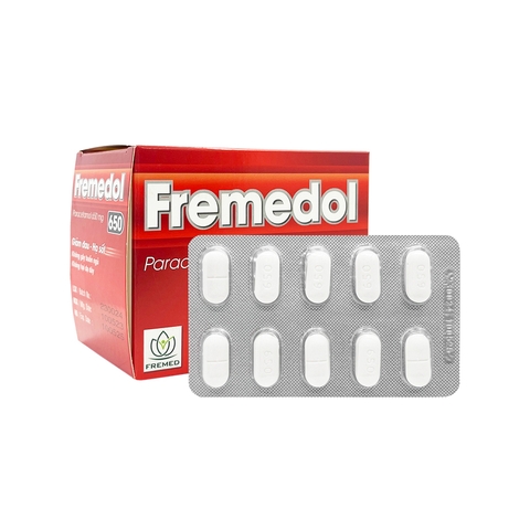 Viên nén Fremedol 650 giảm đau, hạ sốt (hộp 10 vỉ x 10 viên)