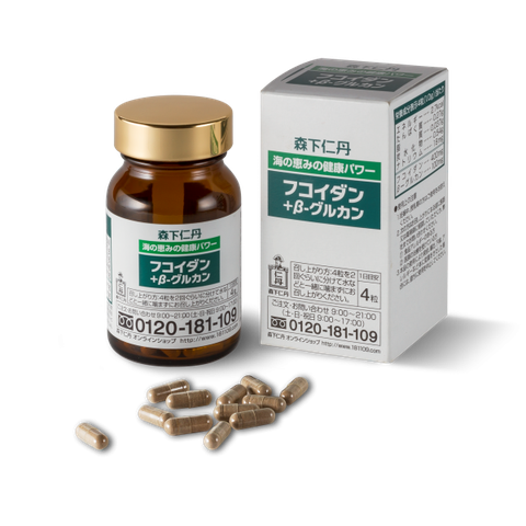 Viên uống Fucoidan và Beta glucan Morishita Jintan tăng cường sức đề kháng (hộp 1 lọ x 120 viên)