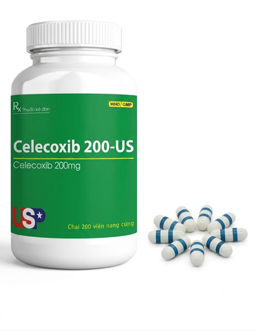 Viên nén Celecoxib 200-US điều trị viêm khớp (chai x 100 viên)