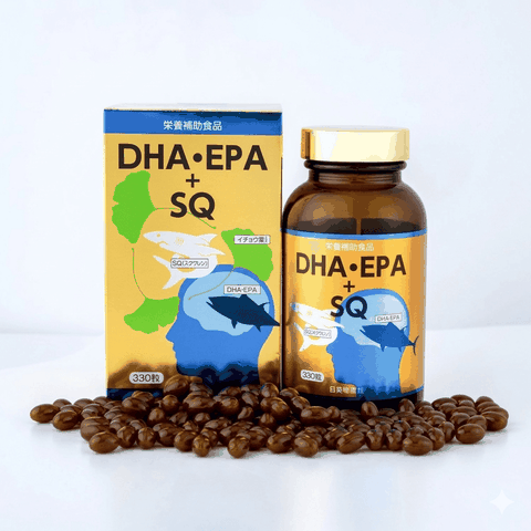 Viên uống Dầu Cá DHA.EPA+SQ bổ mắt cải thiện trí nhớ (hộp 1 chai x 330 viên)