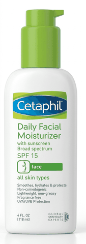 Kem chống nắng Cetaphil Daily Facial Moisturizer SPF15 dành cho mọi loại da (chai x 118ml)