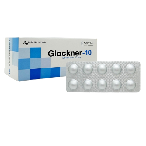 Thuốc Glockner-10 điều trị triệu chứng cường giáp (hộp 10 vỉ x 10 viên)