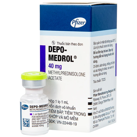 Hỗn dịch tiêm Depo-Medrol chống viêm, ức chế miễn dịch (hộp 1 lọ x 1ml)